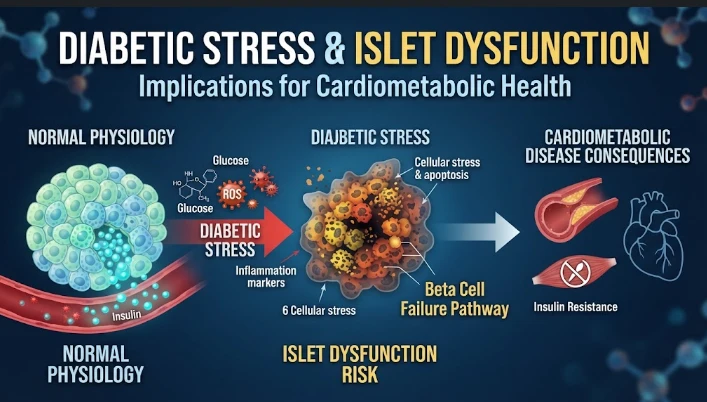 Islet Dysfunction Risk through Diabetic Stress and Beta Cell Function in Cardiometabolic Disease