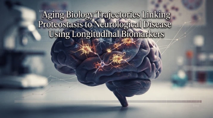 Aging Biology Trajectories Linking Proteostasis to Neurological Disease Using Longitudinal Biomarkers