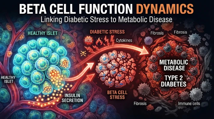 Beta Cell Function Dynamics Linking Diabetic Stress to Metabolic Disease