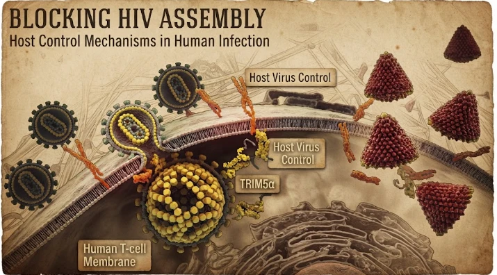 Host Virus Control through HIV Assembly and Viral Assembly in Human Infection