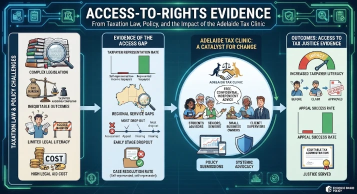 Tax Justice in Practice: Access-to-Rights Evidence from Taxation law, policy, Adelaide Tax Clinic, taxpayer assistance, access to tax justice