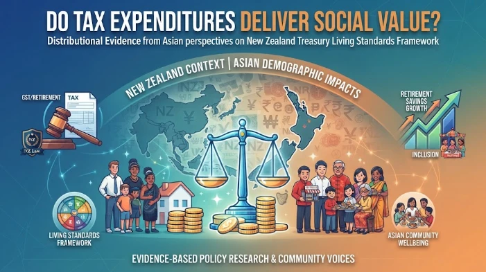 Do Tax Expenditures Deliver Social Value? Distributional Evidence from Asian perspectives on New Zealand Treasury Living Standards Framework; GST/retirement