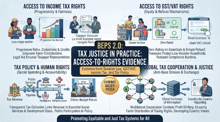Tax Justice in Practice: Access-to-Rights Evidence from Taxation law, GST/VAT, income tax, tax policy