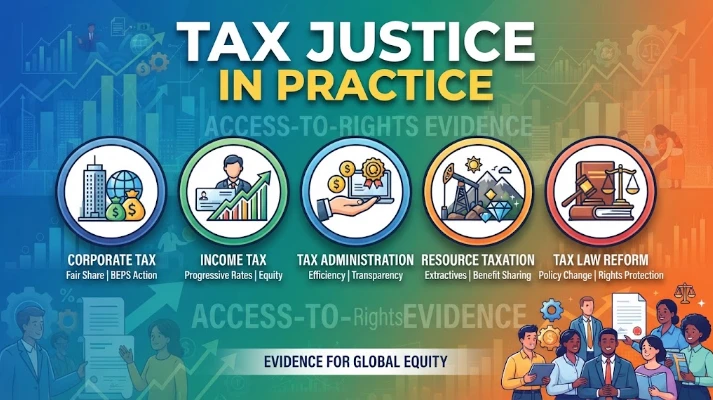 Tax Justice in Practice: Access-to-Rights Evidence from Corporate tax, income tax, tax administration, resource taxation, tax law reform
