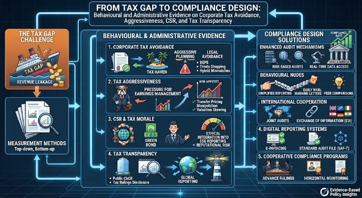 From Tax Gap to Compliance Design: Behavioural and Administrative Evidence on Corporate tax avoidance, tax aggressiveness, CSR, tax transparency