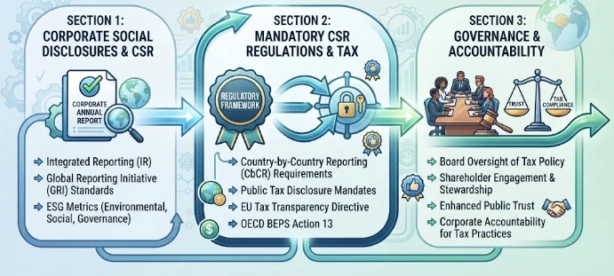 Tax Transparency as Corporate Social Responsibility: Evidence from Mandatory CSR regulations, corporate social disclosures, governance/accountability