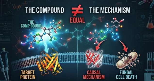 The Compound Is Not the Mechanism: Causal Chemoproteomic Optimization of Novel Antifungal Drug Development