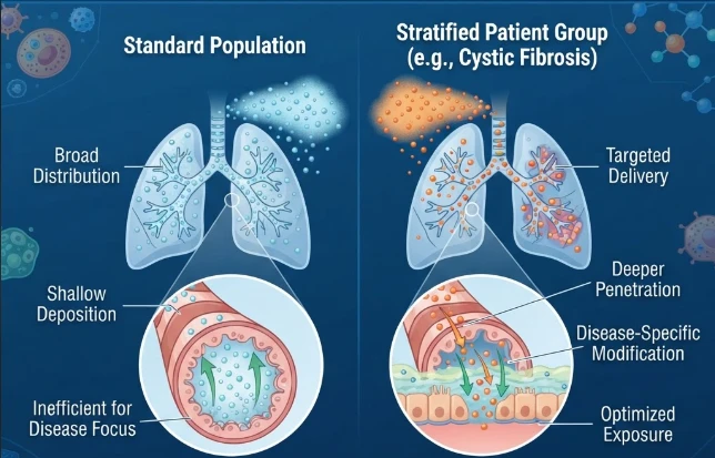Beyond Passive Targeting: Patient-Stratified Exposure in Pulmonary Delivery for Respiratory Disease