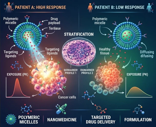Beyond Passive Targeting: Patient-Stratified Exposure in Polymeric Micelles, Nanomedicine, Targeted Drug Delivery and Formulation