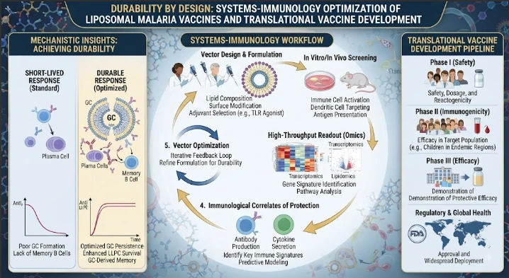 Durability by Design: Systems-Immunology Optimization of Liposomal Malaria Vaccines and Translational Vaccine Development