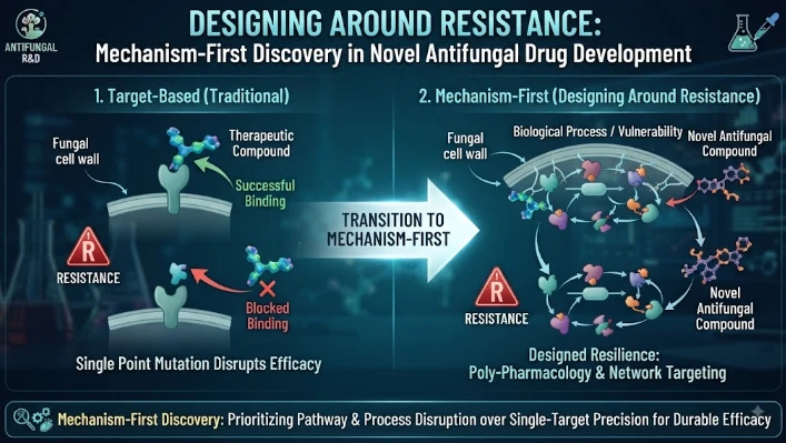 Designing Around Resistance: Mechanism-First Discovery in Novel Antifungal Drug Development