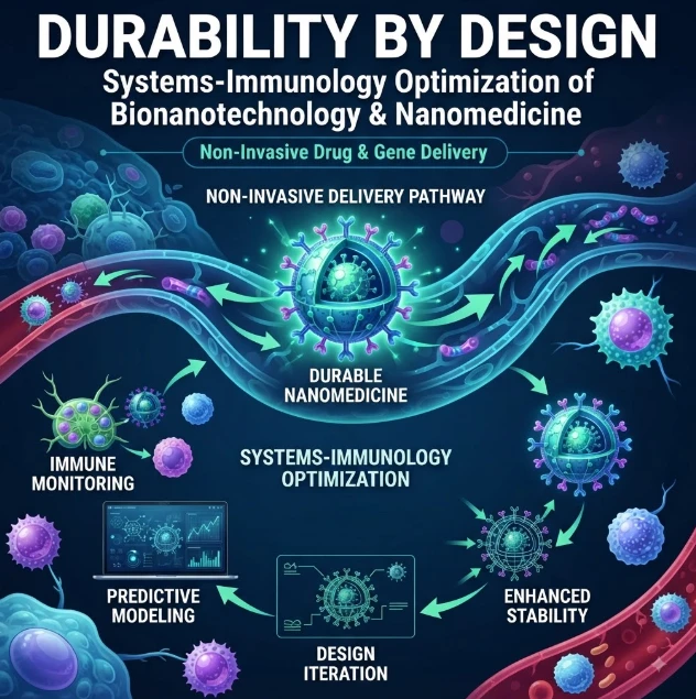 Durability by Design: Systems-Immunology Optimization of Bionanotechnology, Non-Invasive Drug and Gene Delivery, Nanomedicine